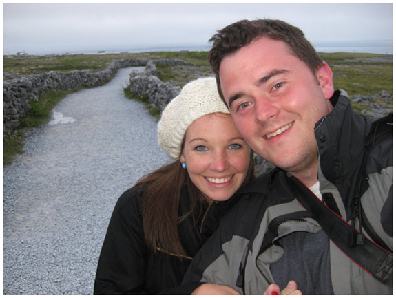 Walking to Dun Aengus Walking to Dun Aengus
