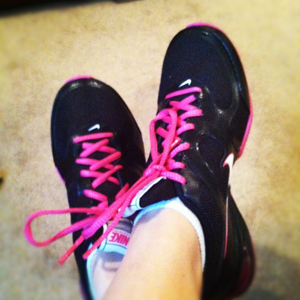 my only motivation for bridal bootcamp tonight is breaking in the new kicks. ????