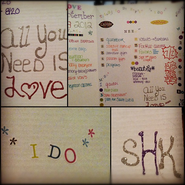 our "things to do before *i do*" board (complete with a countdown!) created by the amazing @moeortiz2154 !!! #lostwithoutfriends