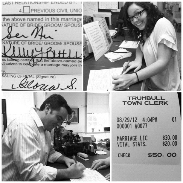 officially licensed to be wed!!!! :)