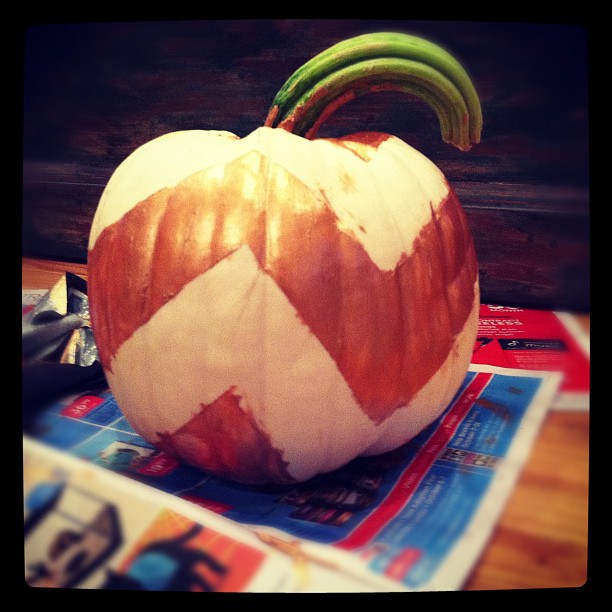 chevron pumpkin :)