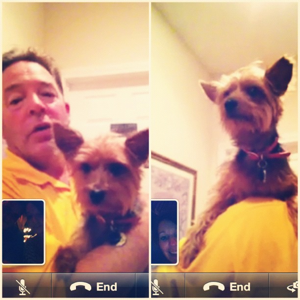 facetiming with our babygirl!!!! happy to see the rents too :)
