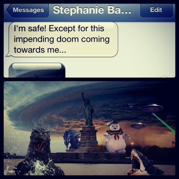 only Stephanie Gwen. #sandy