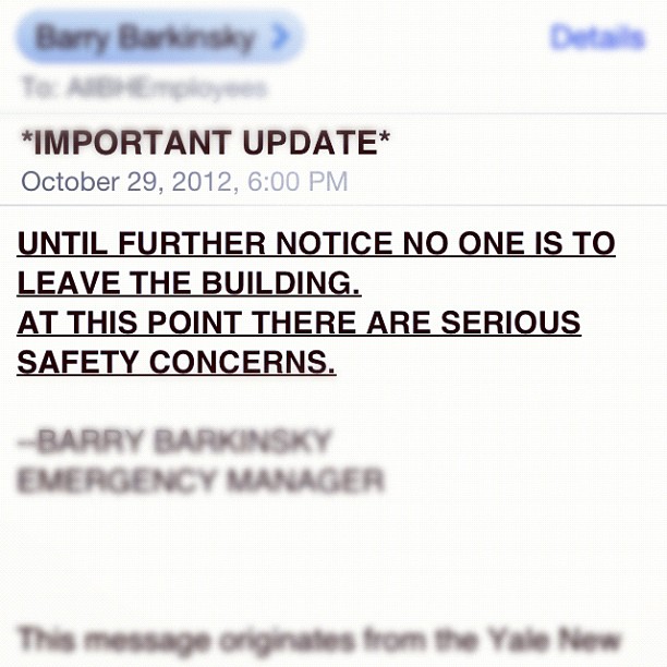 so happy I'm not at work right now. #sandy