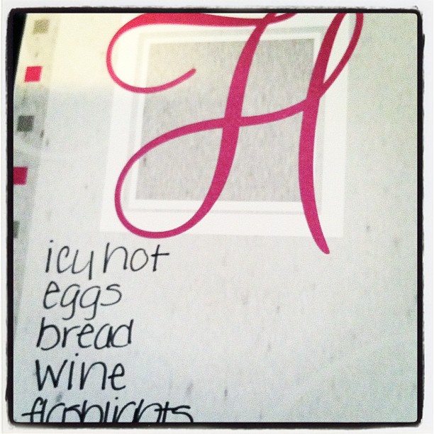 prepping for #hurricane #sandy #necessities @seanhenri