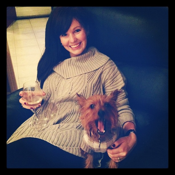 me and my girl, posing for the camera....