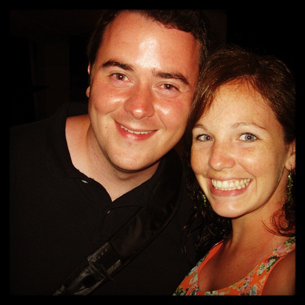 last night, big smiles #honeymoon