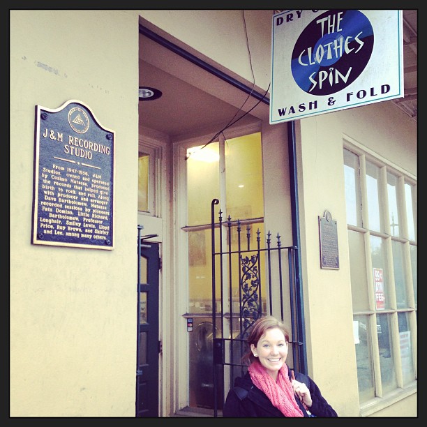 old recording studio where ray charles recorded...now laundromat. #neworleans #nola #raycharles #vintagemusic