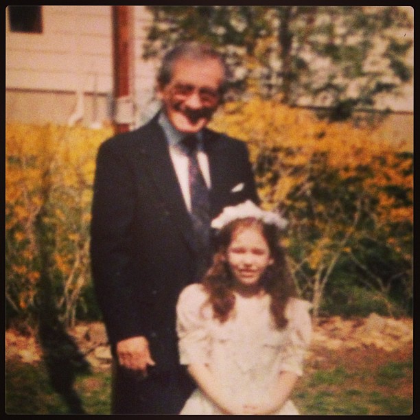 my papa and me before my first communion #tbt