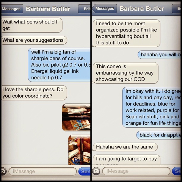 @barbmbutler planning through 2014. #wearethesame #organizing #cousins #overthetop