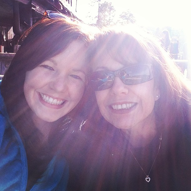 waiting for ole faithful #yellowstone #sunshine #motherdaughter