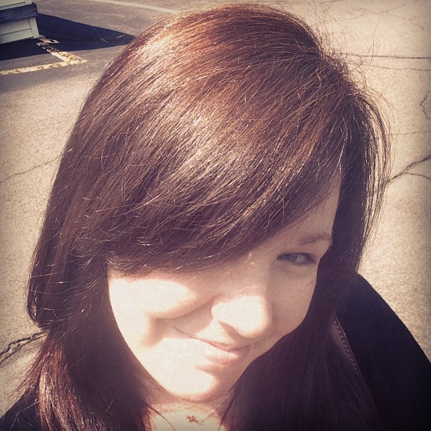loving my new hair color :) #backtobasics #darkauburn