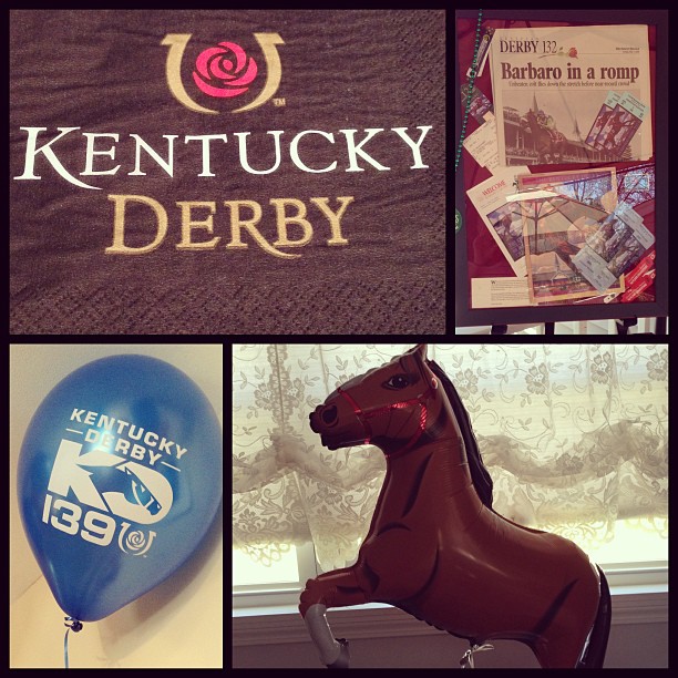 derby day in the butler house! #derby #horseballoons #mrbutlergoesallout