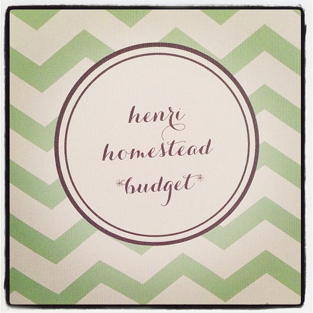 henri homestead budget! getting to that house one penny at a time!  {thanks, #maybooks !}