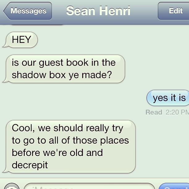 that's a lovely way to put it, @seanhenri. #atlasguestbook #travelingspouses #bucketlistisgrowing