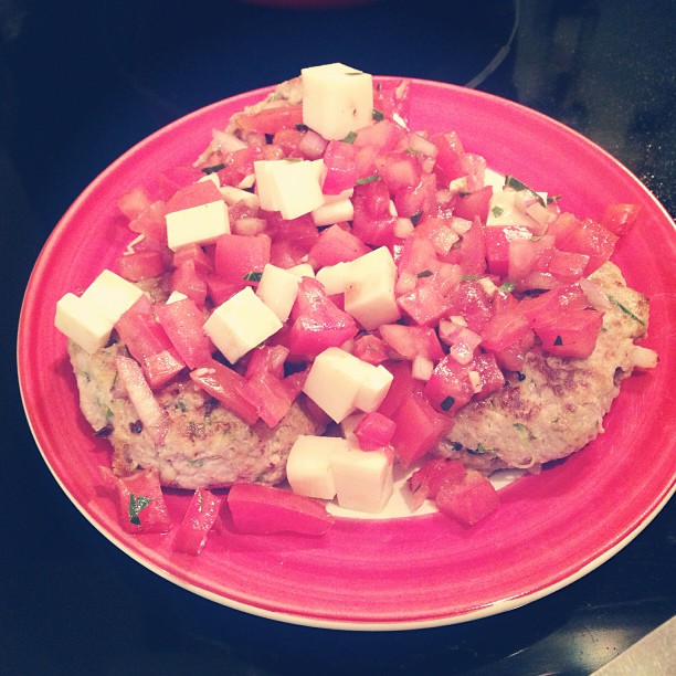 pinterest success! turkey bruschetta burgers...delicious and nutritious #bettycrockerintraining