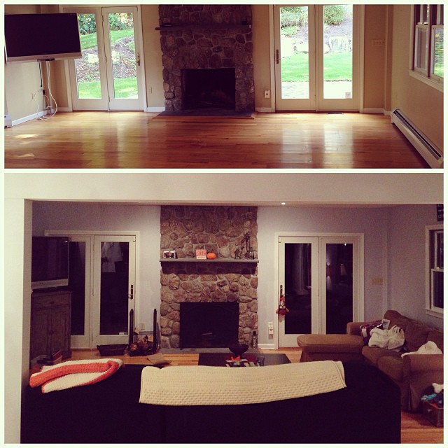 two days of painting and I love this room! :)