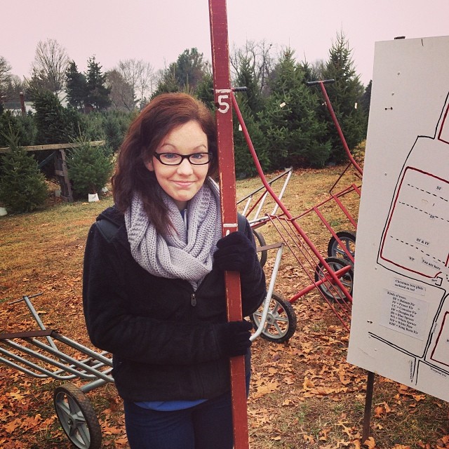 christmas tree hunting. #latergram #wavyhairgetsmetofivefeet