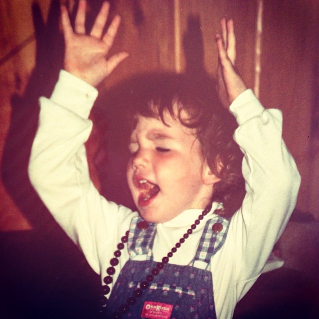 circa 1988...belting it out. #tbt