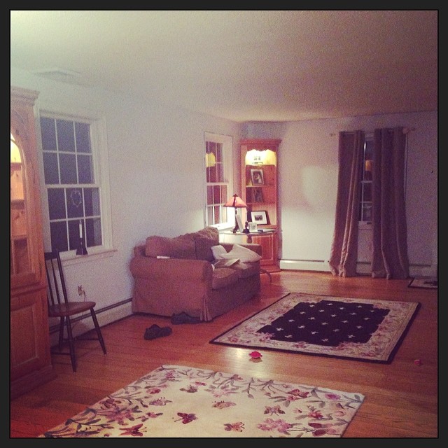 my valentine put two coats of paint on the living room walls today. best surprise ever. #homeowners #speechless #keeper