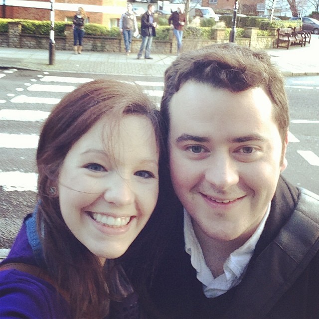 abbey road crosswalk with my main squeeze