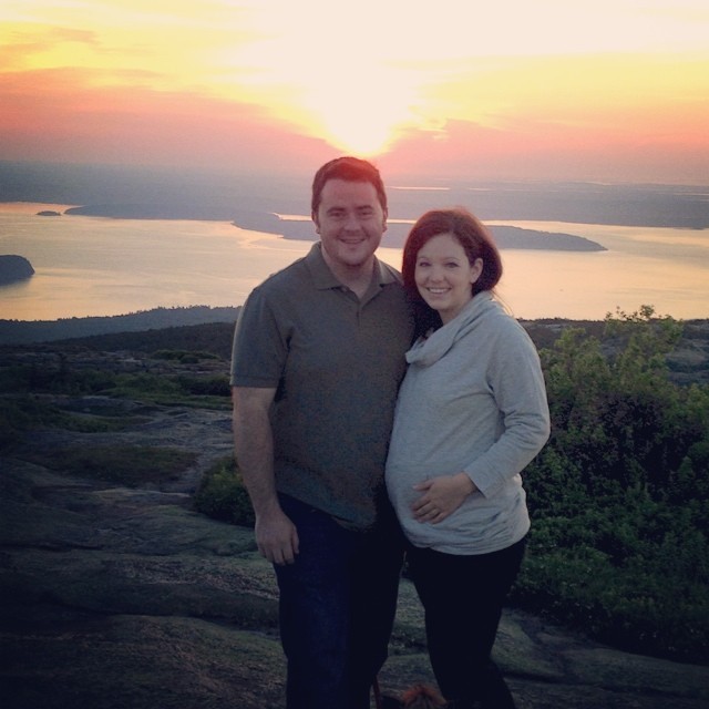 windy acadian sunrise with my favorite guy #babymooning