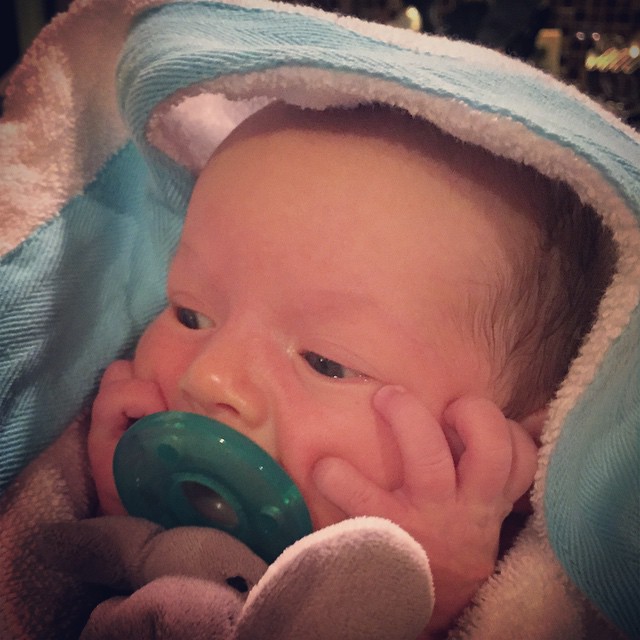not really sure how we felt about our first big boy bath, but we survived :)