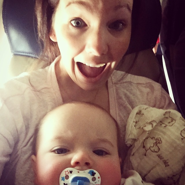 this kid was a total rockstar on his first flight!!! ?